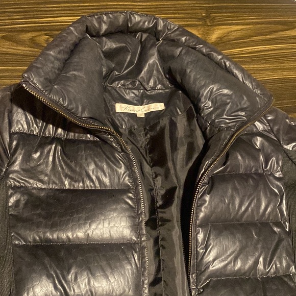 Kenneth cole black puffer coat jacket - Picture 2 of 7